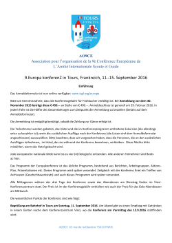 9.Europa konferenZ in Tours, Frankreich, 11.