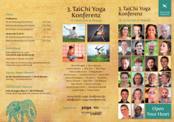 Flyer  - TaiChi Yoga Konferenz