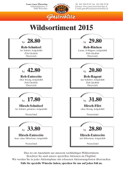 Wildsortiment - Carna Center Winterthur