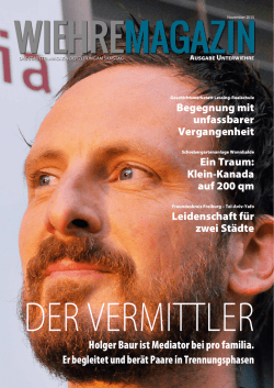 Holger Baur ist Mediator bei pro familia. Er begleitet und ber&auml;t Paare