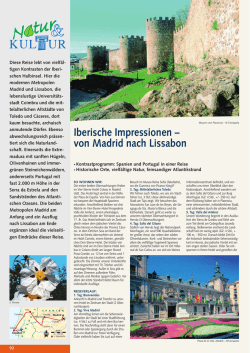 Iberische Impressionen &ndash; von Madrid nach