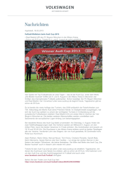 Fußball-Weltstars beim Audi Cup 2015