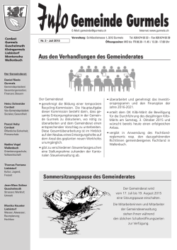 Infoblatt Juli 2015