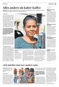 Zofinger Tagblatt, vom: Freitag, 26. Juni 2015
