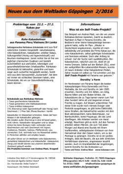 Newsletter Februar 2016