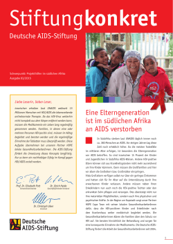 Stiftung konkret 3 2015 - Deutsche AIDS