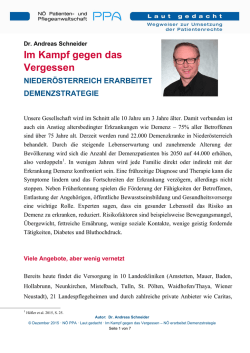 Im Kampf gegen das Vergessen