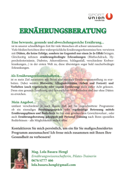 Ernährungsberatung – Lola B.