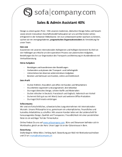 Sales & Admin Assistant 40%