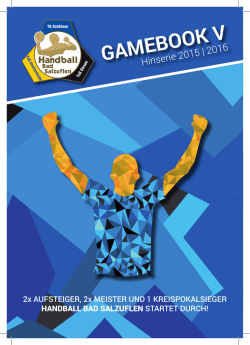 Gamebook Hinserie 2015/16
