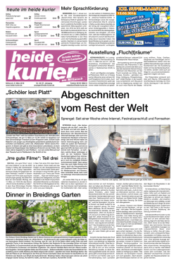Abgeschnitten vom Rest der Welt