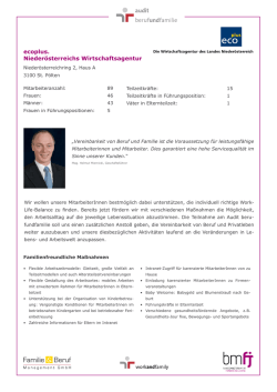 ecoplus. Nieder&ouml;sterreichs Wirtschaftsagentur
