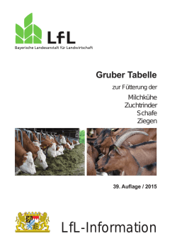 Gruber Tabelle - Bayerische Landesanstalt f&uuml;r Landwirtschaft