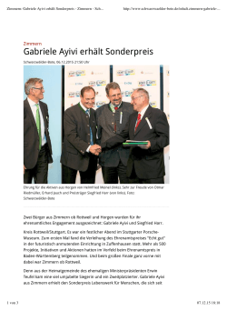 Gabriele Ayivi erhält Sonderpreis