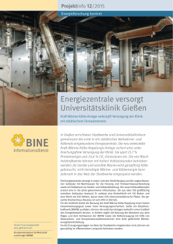 Energiezentrale versorgt Universitätsklinik Gießen