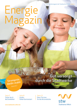 Gut versorgt durch die Stadtwerke