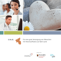 E.He.R. E.He.R. F&uuml;r eine gute Versorgung von