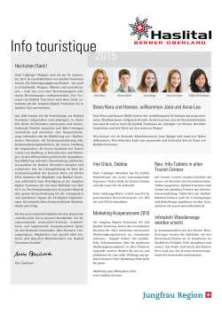 Info touristique