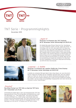 TNT Serie – Programmhighlights