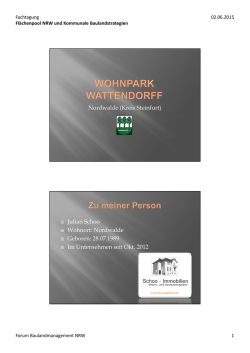 Nordwalde (Kreis Steinfurt) Julian Schoo Wohnort: Nordwalde