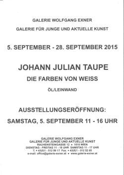 JOHANN JULIAN TAUPE DIE FARBEN VON WEISS