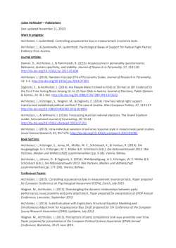Julian Aichholzer Julian Aichholzer &ndash; Publications Publications