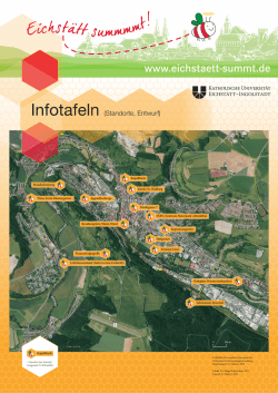 Infotafeln (Standorte, Entwurf)