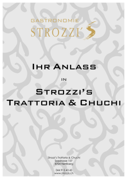 Ihr Anlass Strozzi`s Trattoria & Chuchi
