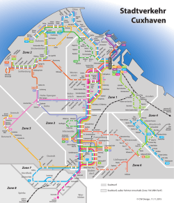 Liniennetzplan mit Zoneneinteilung Stadtverkehr Cuxhaven