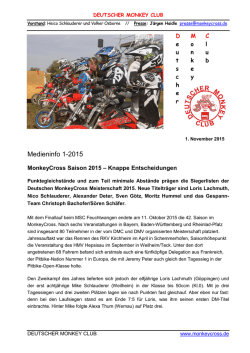 DMC &ndash; Deutscher Monkey Club - Monkey