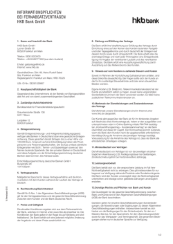 Informationen bei Fernabsatzverträgen