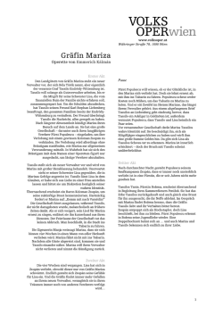 Gr&auml;fin Mariza - Volksoper Wien