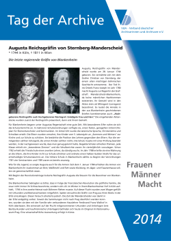 Augusta Reichsgräfin von Sternberg-Manderscheid