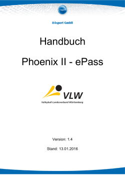 Handbuch Phoenix II - ePass
