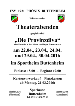 FSV 1921 Phönix Buttenheim Theater 2016
