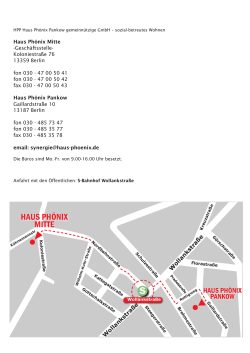 haus ph&ouml;nix mitte - Haus Ph&ouml;nix Pankow gGmbH