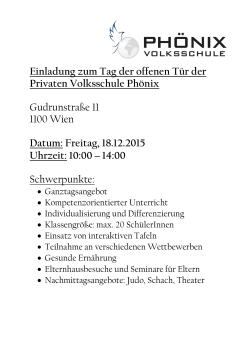 Blatt 4_Einschreibung - Private Phönix Volksschule