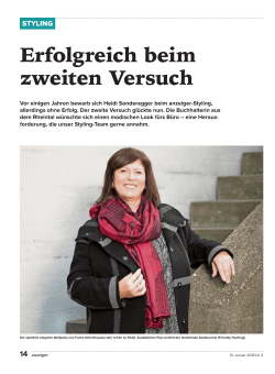 Heidi Sonderegger Ausgabe 01/2016