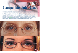 Glanzpunkte hinter Glas