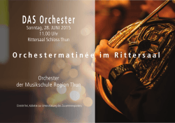 DAS Orchester - Musikschule Region Thun