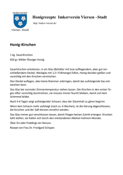 Honigrezepte Imkerverein Viersen &ndash;Stadt Honig