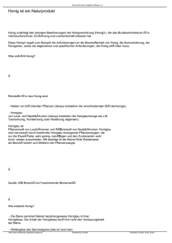 Honig ist ein Naturprodukt - Kreis-Imkerverein Ingelheim