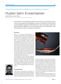 Husten beim Erwachsenen