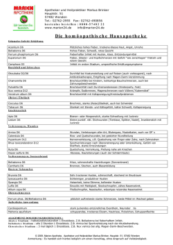 Hausapotheke PDF - Marien