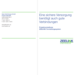 Eine sichere Versorgung ben&ouml;tigt auch gute Verbindungen