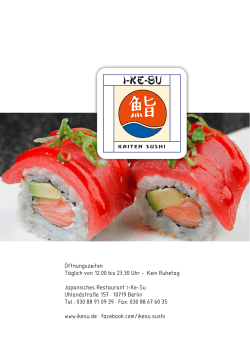 PDF-Speisekarte - Japanisches Restaurant I-Ke-Su