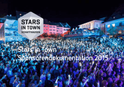 Stars in Town Sponsorendokumentation 2015