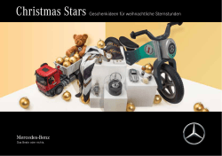 Christmas Stars Geschenkideen für weihnachtliche Sternstunden