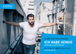 ICH HABE GENUG