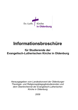 Informationsbroschüre - Landeskonvent Oldenburg